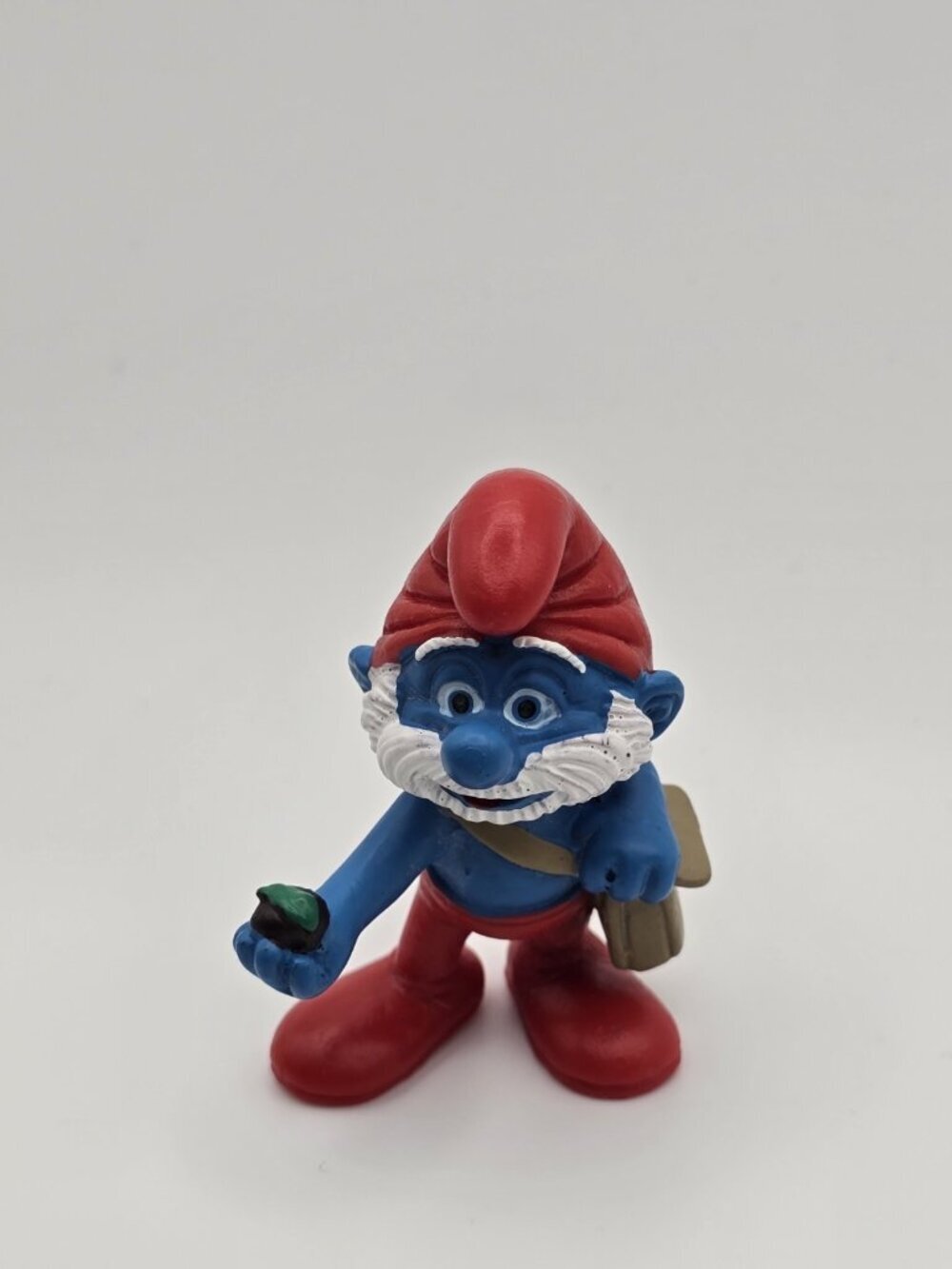 Smurf PVC Figure Papa Smurf With Bag~ Schleich Peyo Germany Collectible